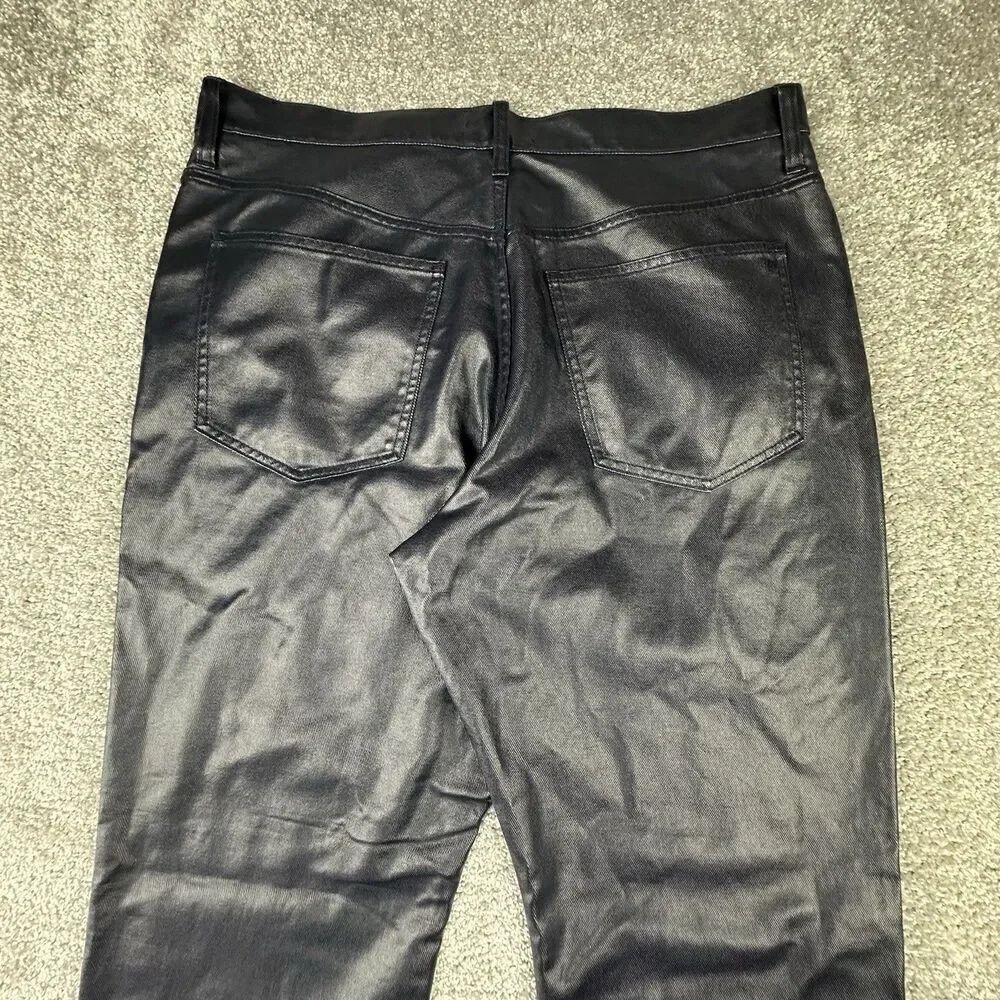 Madewell 90's Straight Jeans Womens 33 Regular Midnight Blue Foil Pants